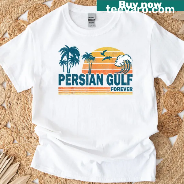 Retro T-shirt featuring Persian Gulf inspired design