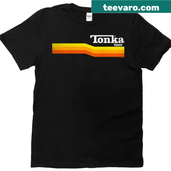 Distressed tee featuring a Tonka truck graphic for nostalgic play