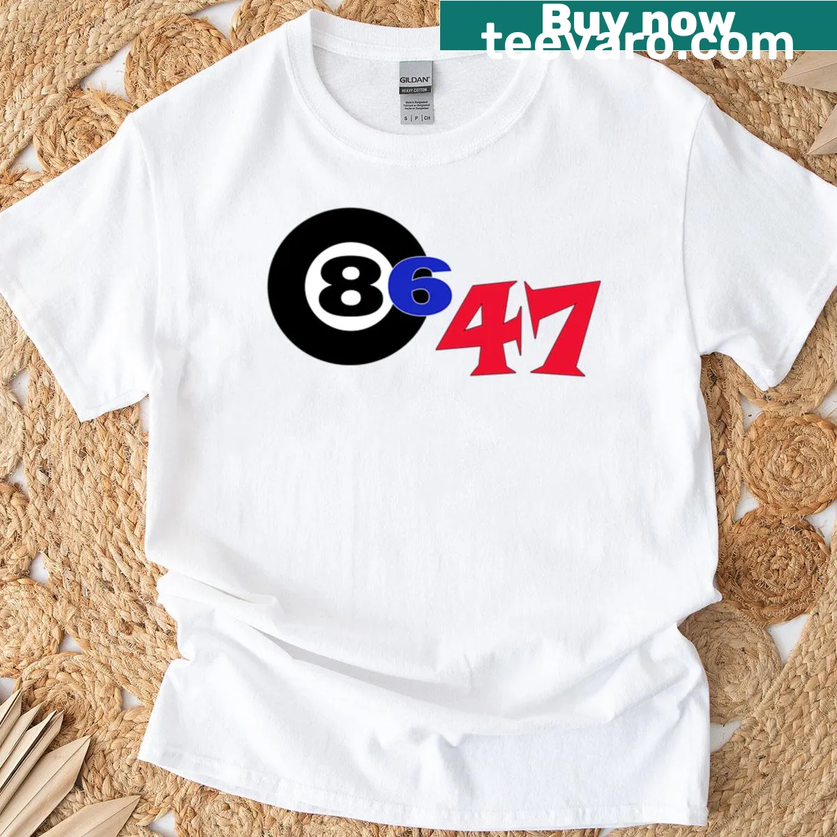 Humorous anti-Trump graphic t-shirt with bold typography — on a men's t-shirt