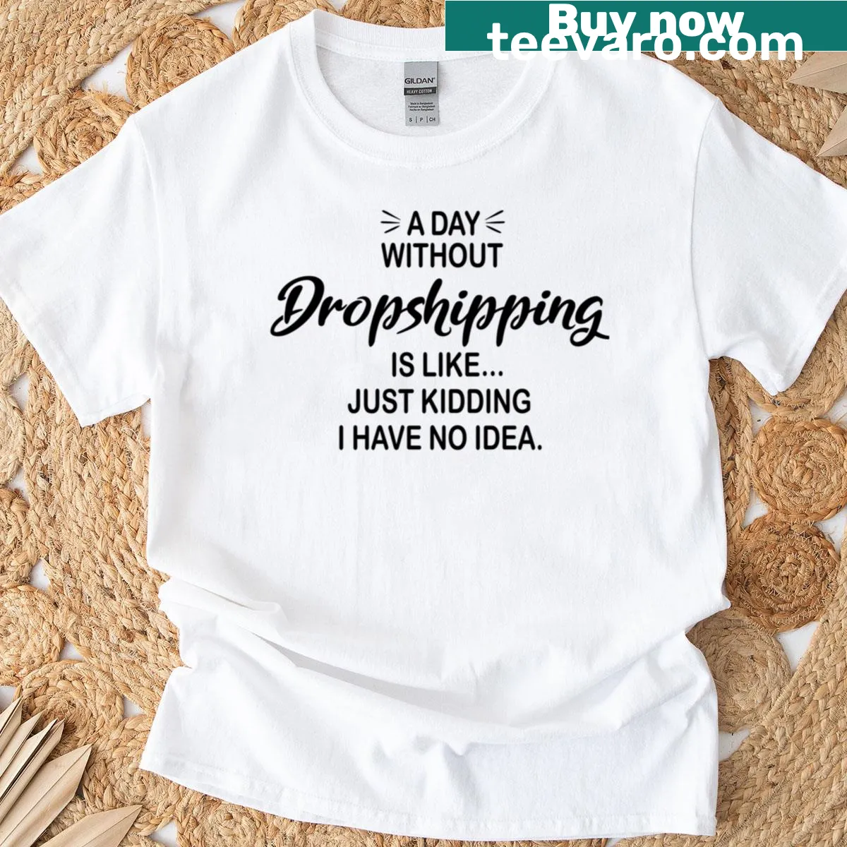 Funny dropshipping lover t-shirt with humorous saying — on a men's t-shirt