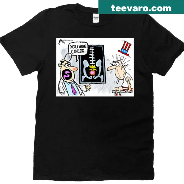 Typographic t-shirt promoting American Cancer awareness