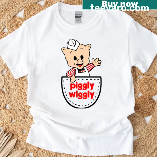 Vintage T-shirt featuring a cartoon supermarket logo