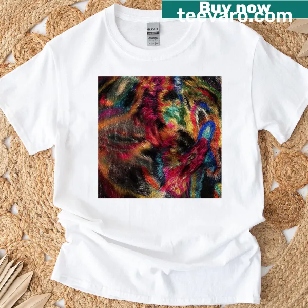 Cosmic-themed T-shirt illustrating a symphony of the universe