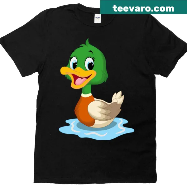 T-shirt featuring a cute baby duck illustration