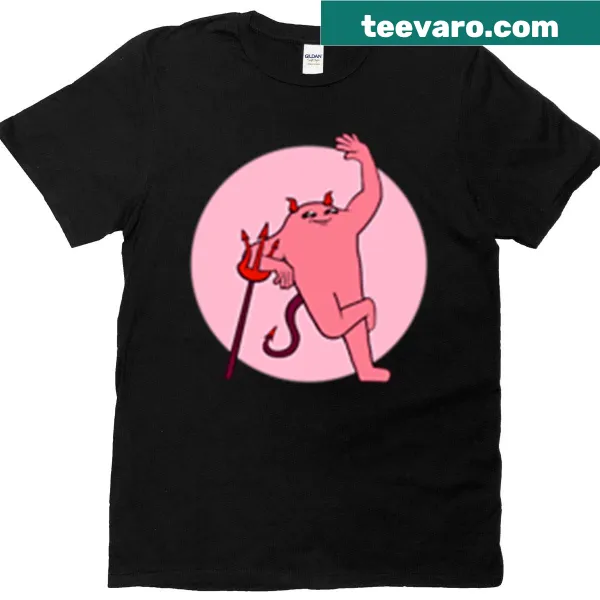 Edgy illustration of a demon wave on T-shirt