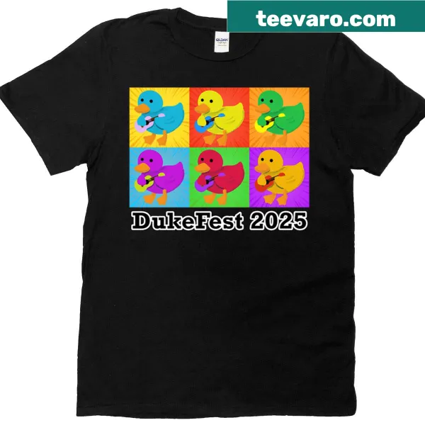 Graphic T-shirt celebrating Dukefest 2025