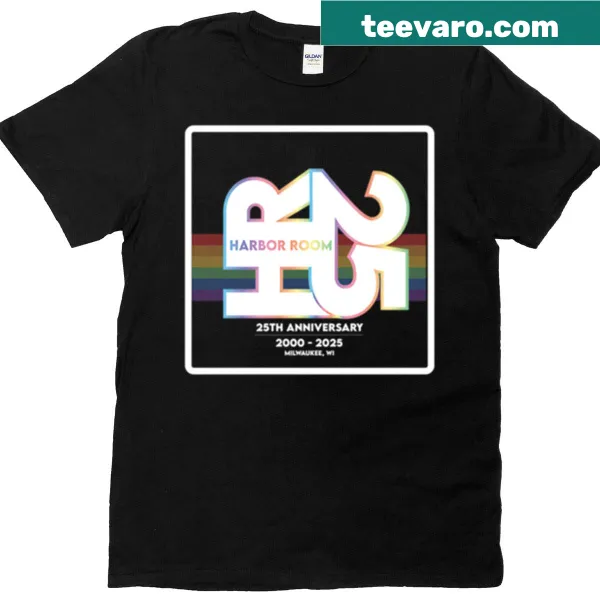 Oversized T-shirt celebrating 25th anniversary of Harbor Room