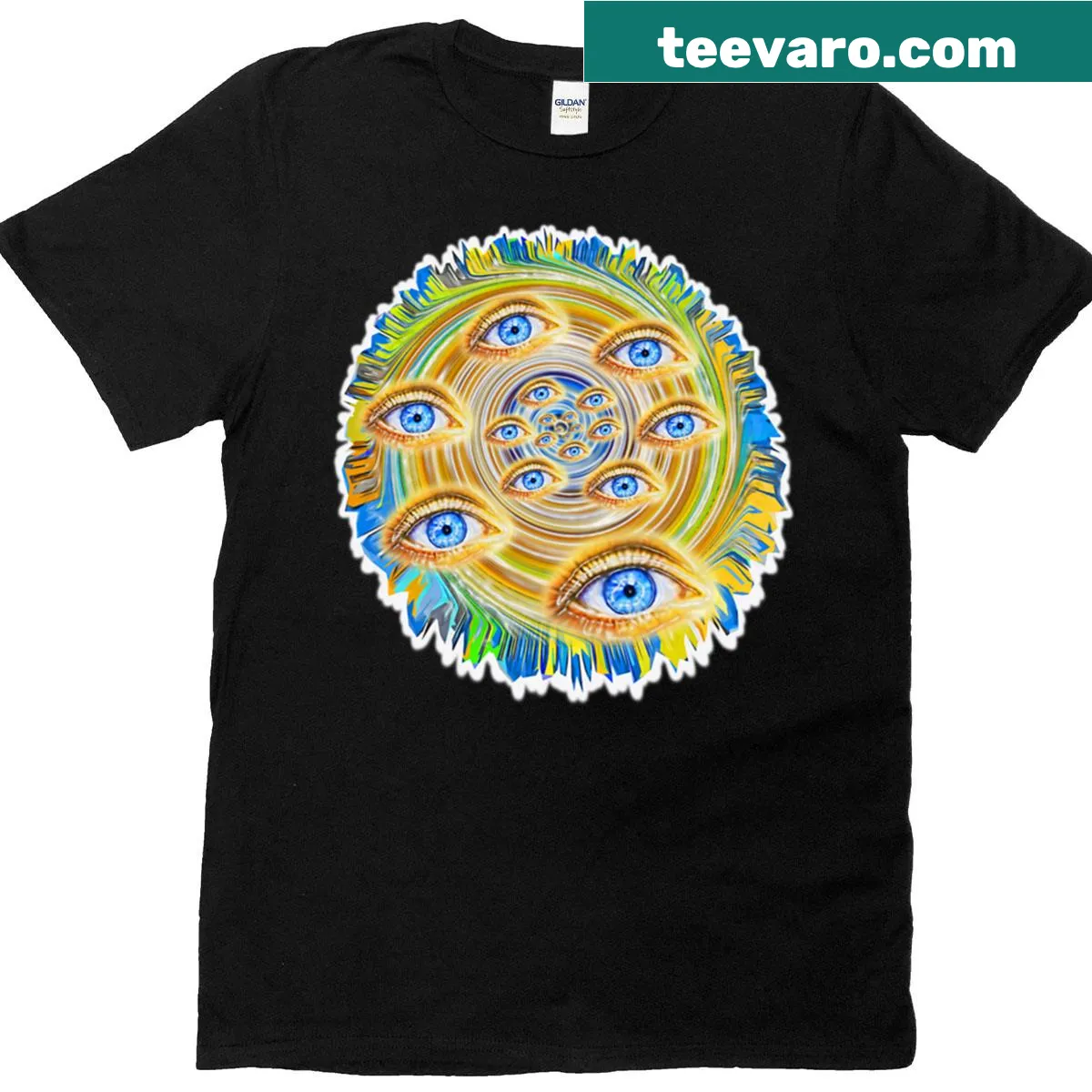 Bold typography shirt featuring 'Heyelandsskeyeline' text — on a men's t-shirt