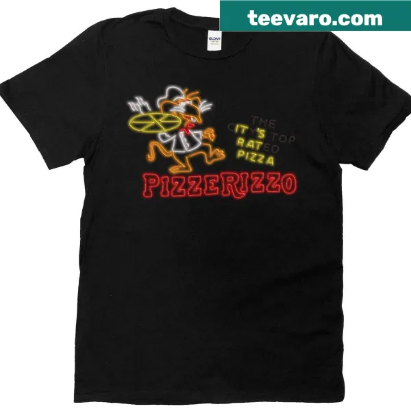 Oversized T-shirt with a playful rat pizza graphic