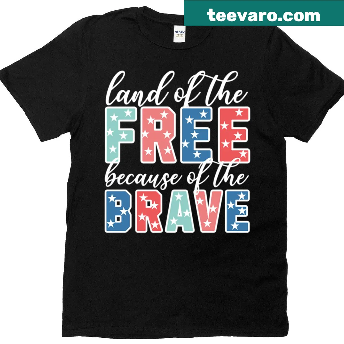 Oversized t-shirt celebrating July 4th with patriotic text — on a men's t-shirt