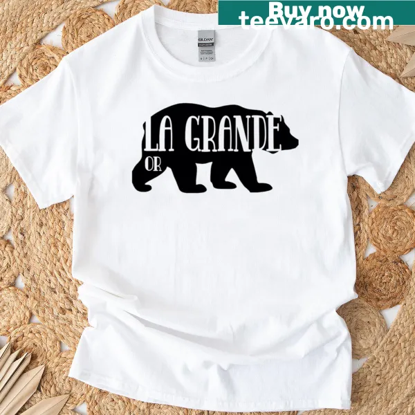 Illustrated La Grande, Oregon themed T-shirt