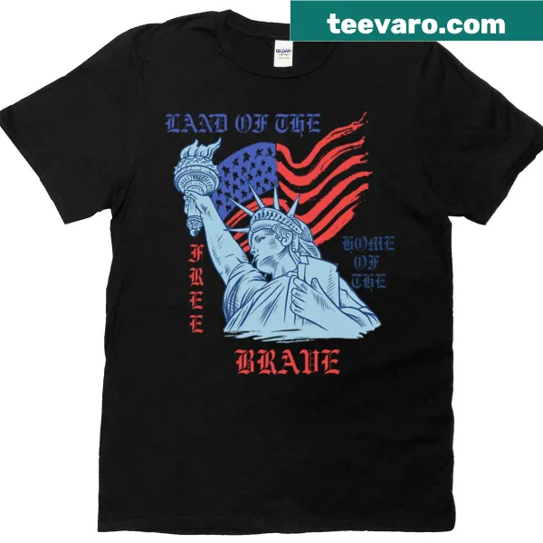 Oversized T-shirt celebrating freedom and bravery