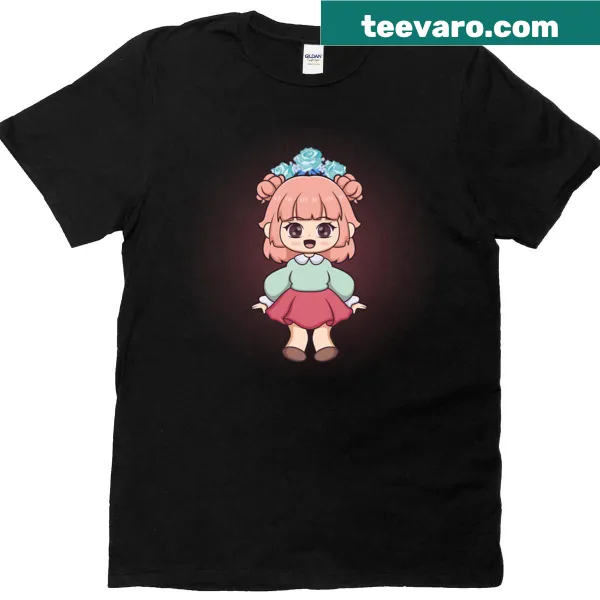 Cute cartoon princess design on a T-shirt for kids