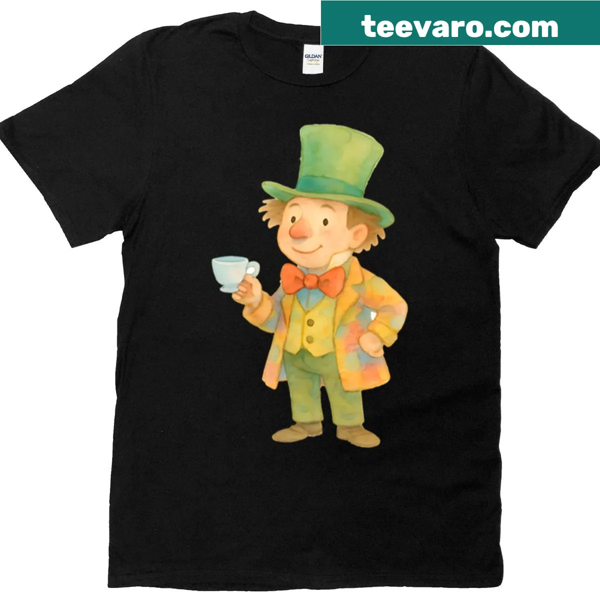 Mad Tea Party Gentleman design inspired by Wonderland on a T-shirt — on a men's t-shirt