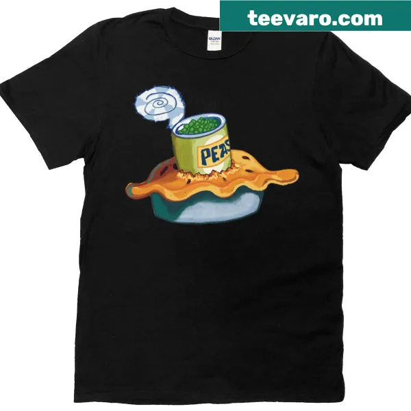 T-shirt featuring an illustration of a pecan pie