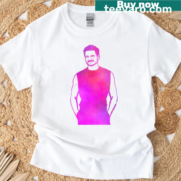 Oversized t-shirt featuring Pedro Pascal design.