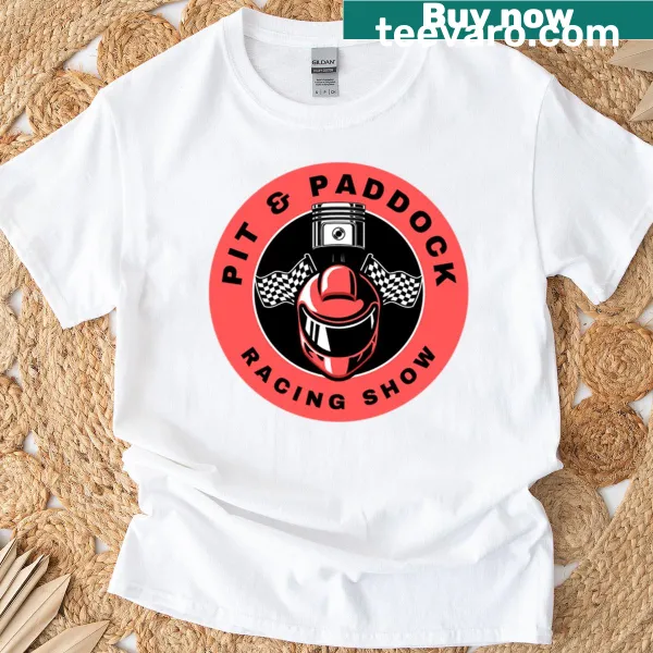 T-shirt featuring a bold graphic inspired by racing and motorsports