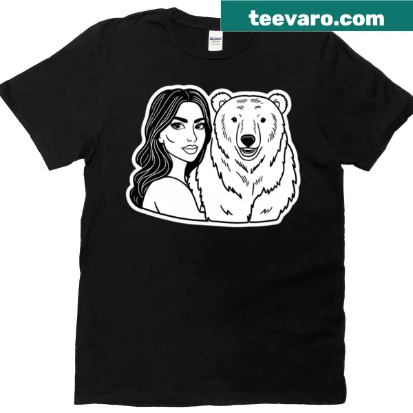 Adorable polar bear graphic symbolizing friendship