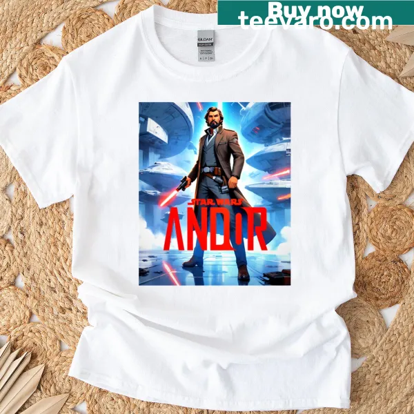 Illustration of a rebel spy commander on a t-shirt.