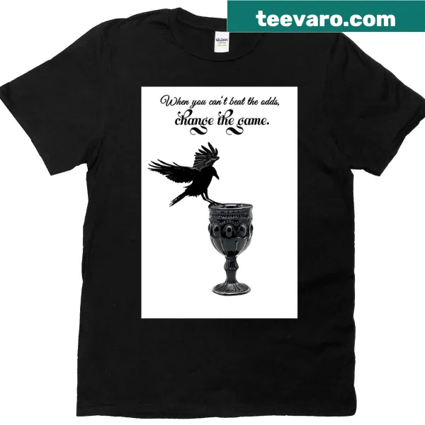 Illustration of crows inspired by fantasy literature on t-shirt