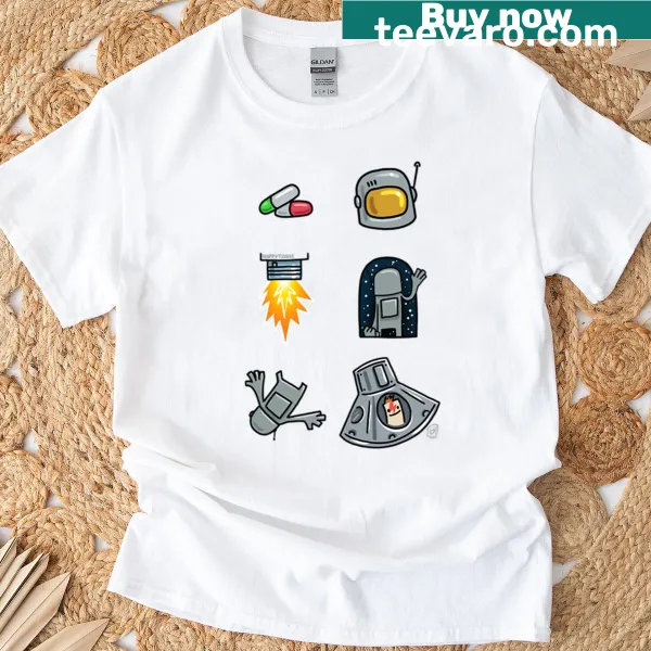 Quirky Spaceodditshirt T-shirt with light-hearted space-themed graphic