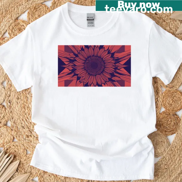 Minimalistic typography design featuring 'The Red One' on a t-shirt