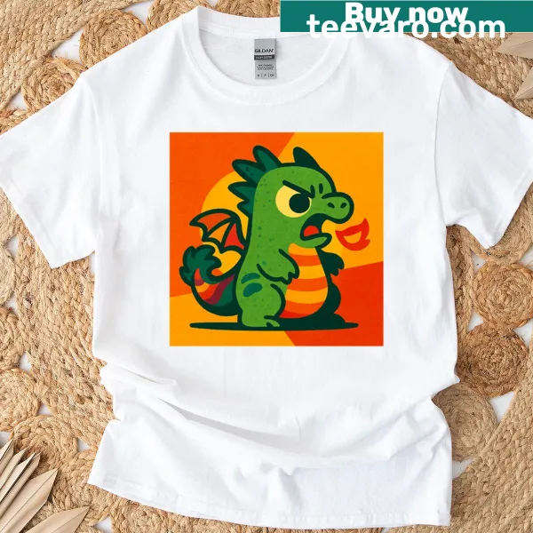 T-shirt with 'Tiny Rage Big Flame' in bold typography, symbolizing passion.