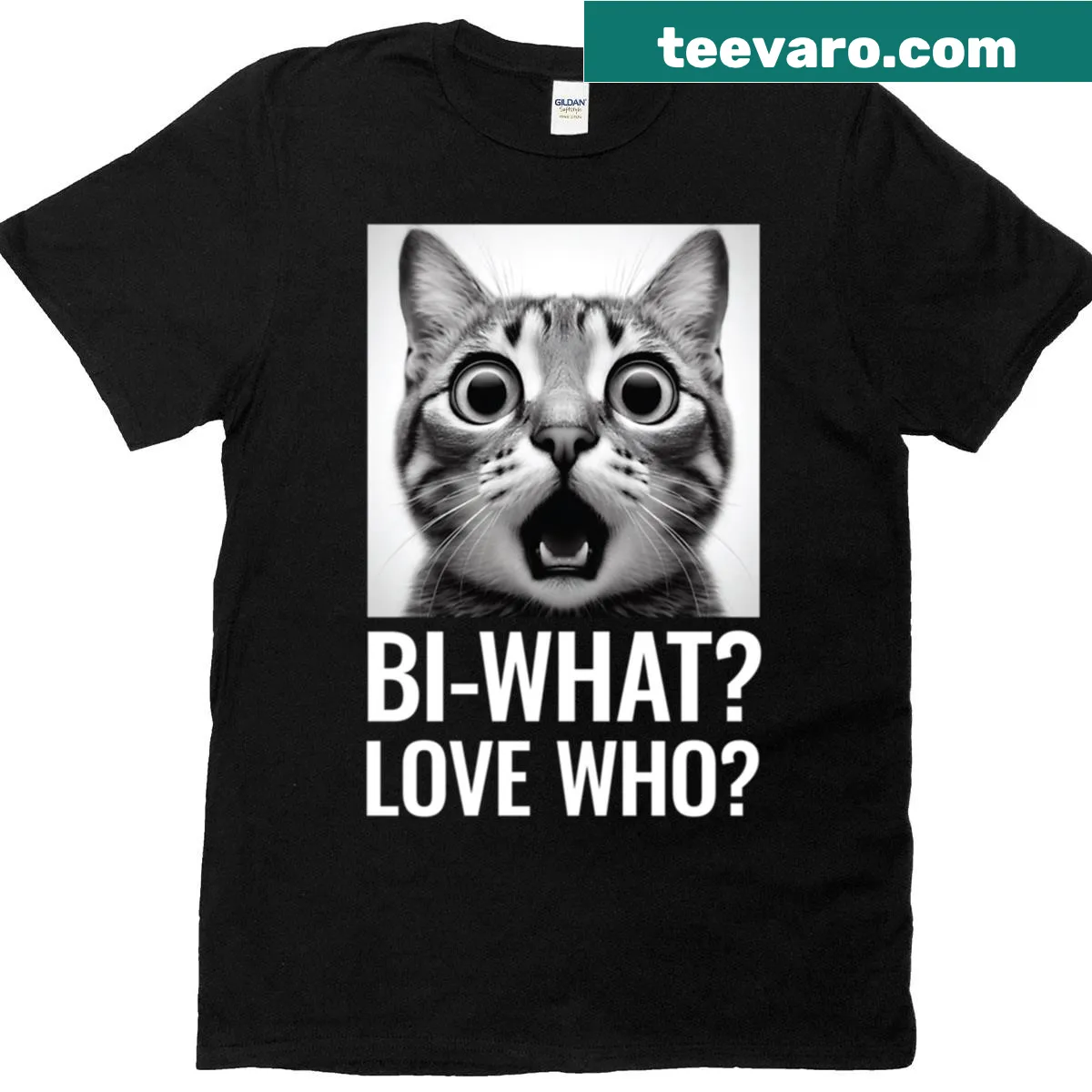 Bold typography celebrating fluid love and pride in all forms. — on a men's t-shirt