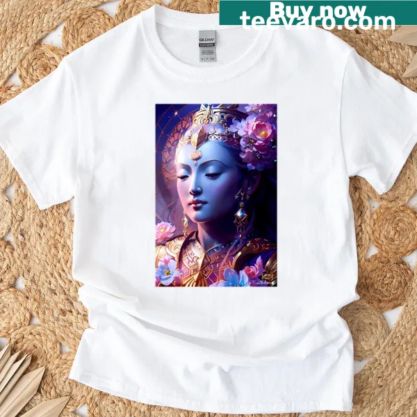 Graphic of Quan Yin on a t-shirt