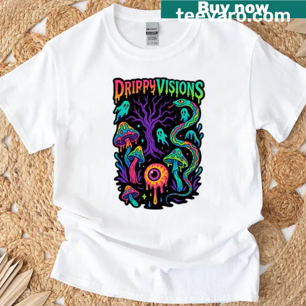 Psychedelic snake design in an intricate abstract realm on a t-shirt