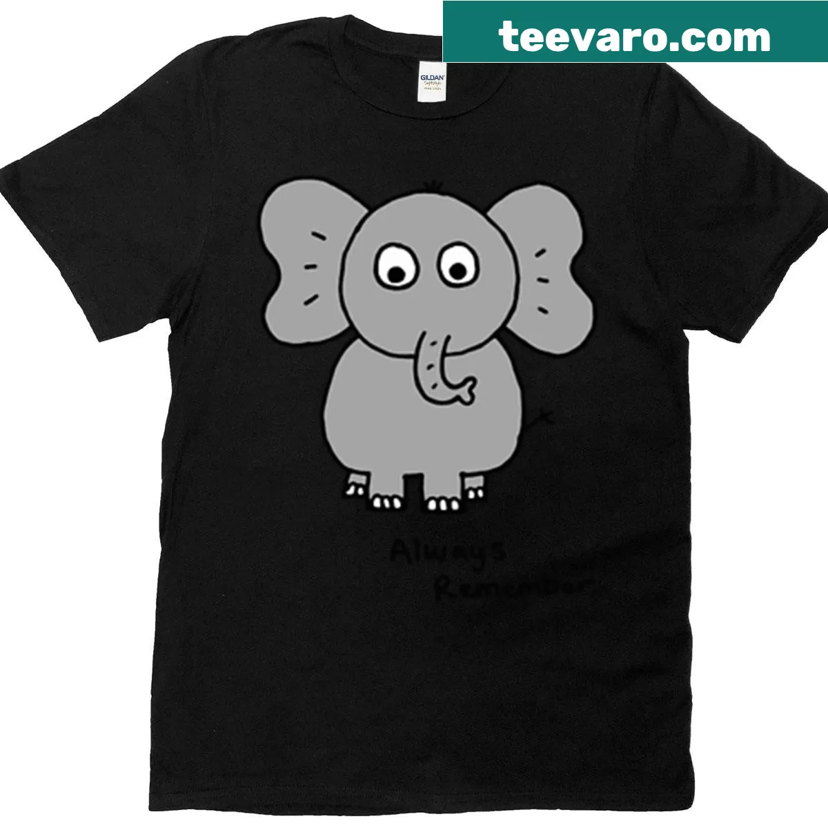 T-shirt featuring a beautifully crafted elephant design — on a men's t-shirt