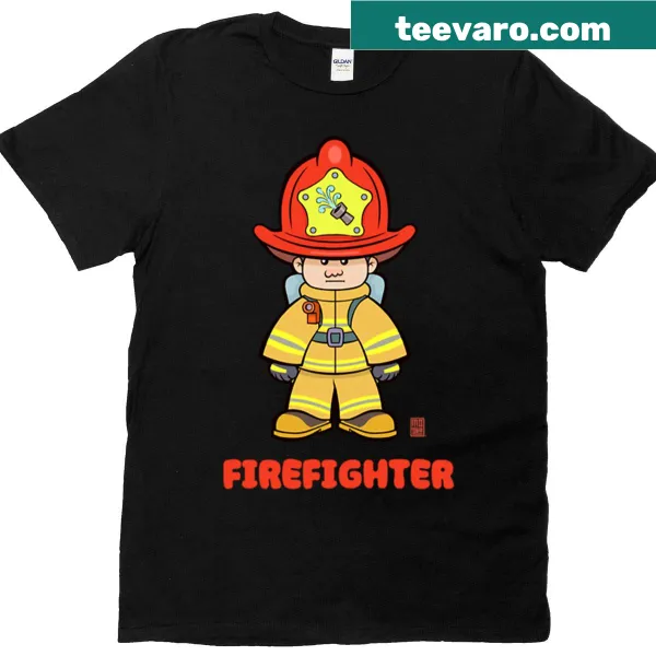 Tribute T-shirt for firefighters with bold typography