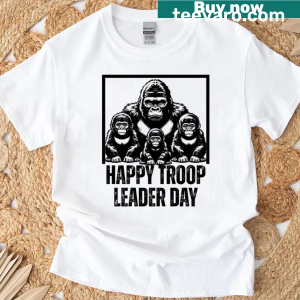 Oversized T-shirt celebrating Happy Troop Leader Day