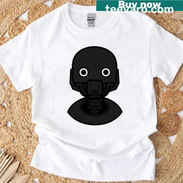 T-shirt featuring an illustration of K2so droid