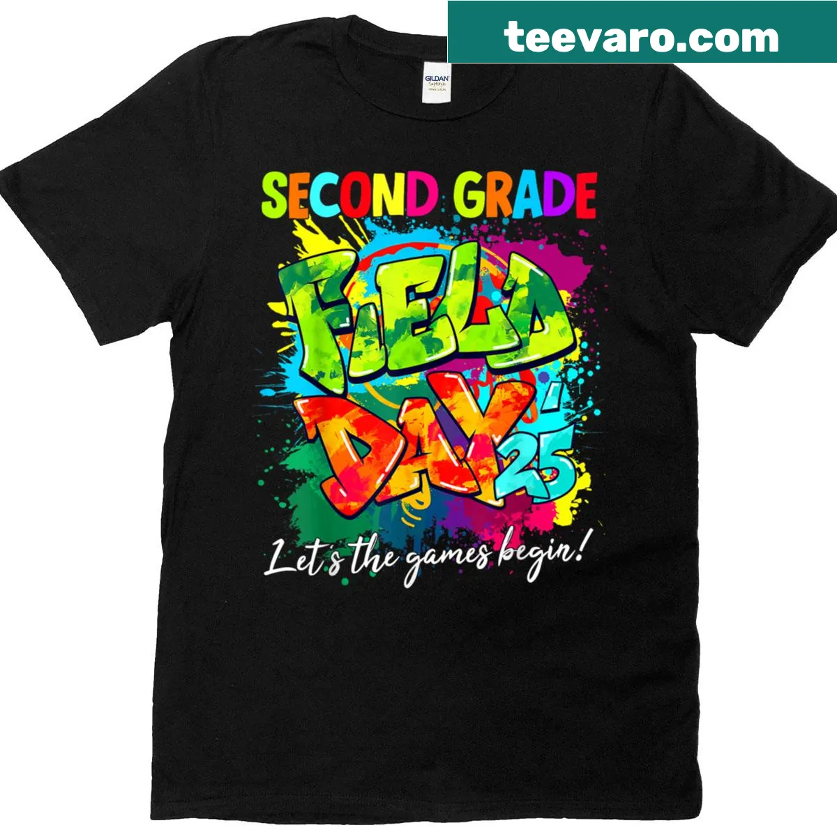 Inspirational typography T-shirt for field day activities — on a men's t-shirt