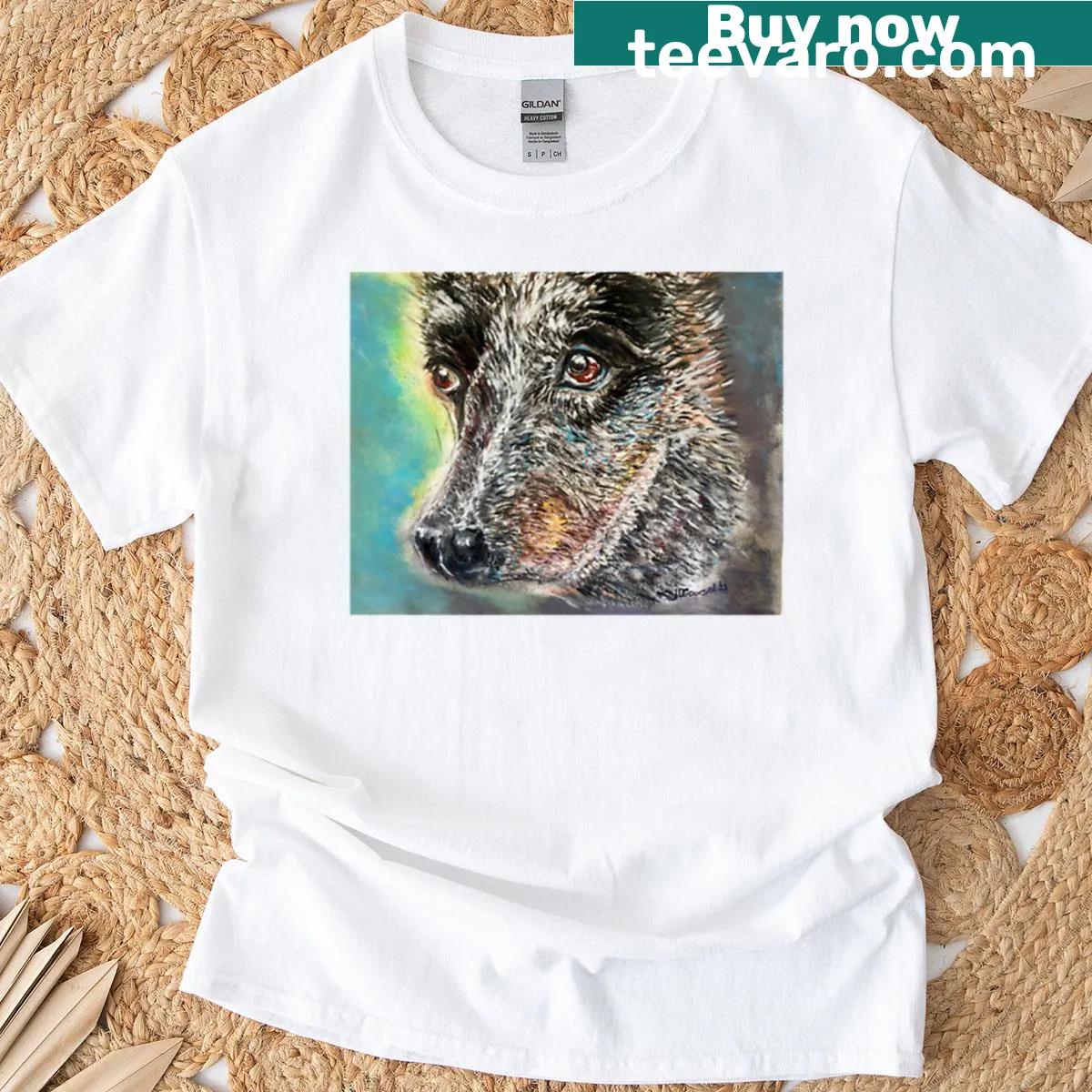 Minimalist Oska typography T-shirt design — on a men's t-shirt