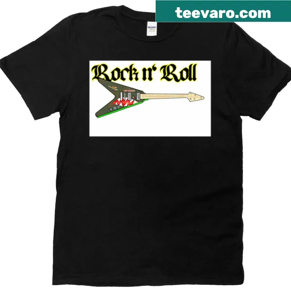Bold typography design celebrating rock and roll