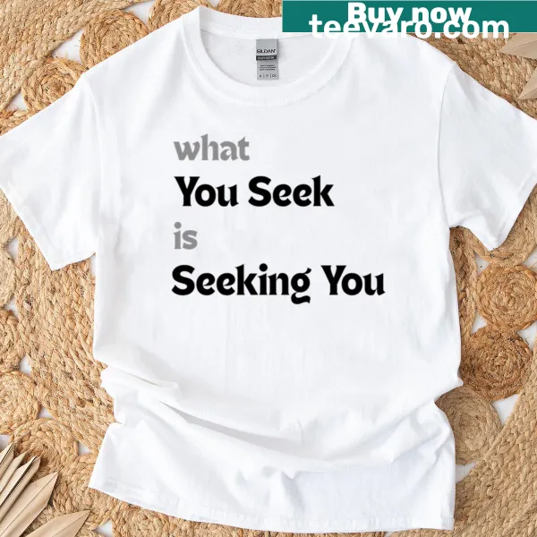 Inspirational typography graphic T-shirt for seekers of truth