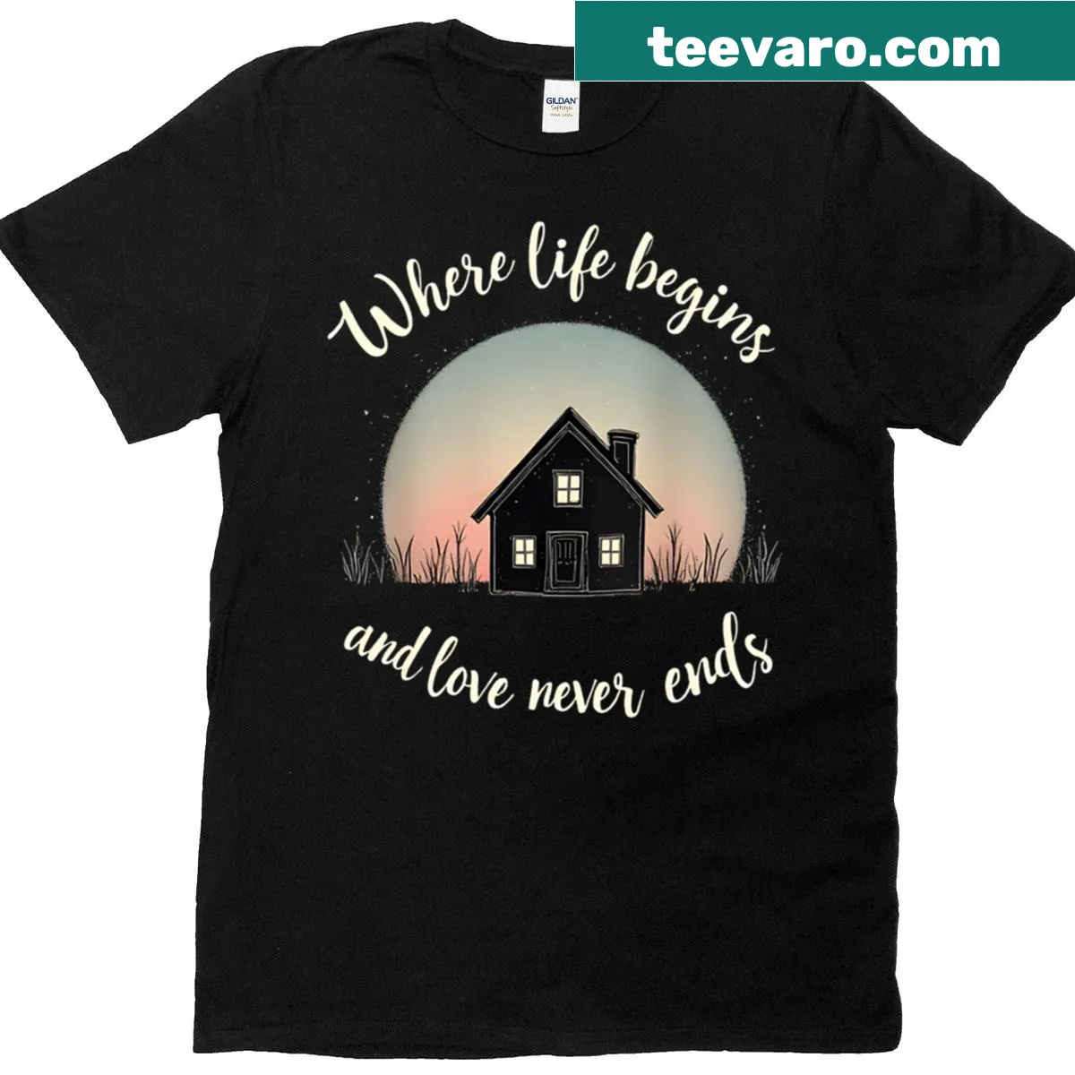 Sentimental T-shirt about love and family — on a men's t-shirt