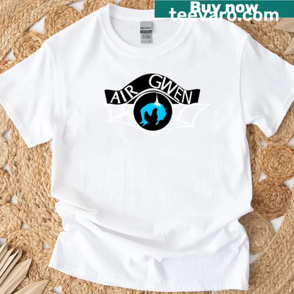 Retro graphic of Air Gwen on an oversized T-shirt