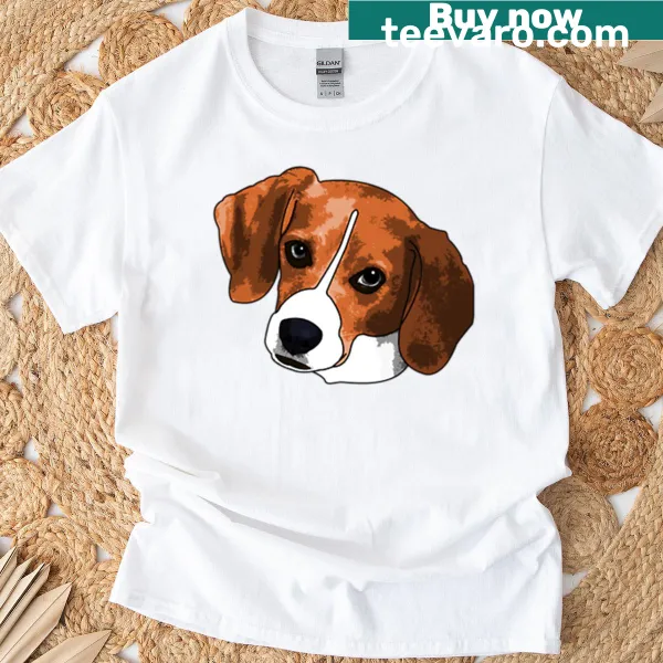 Illustration of a beagle on a t-shirt