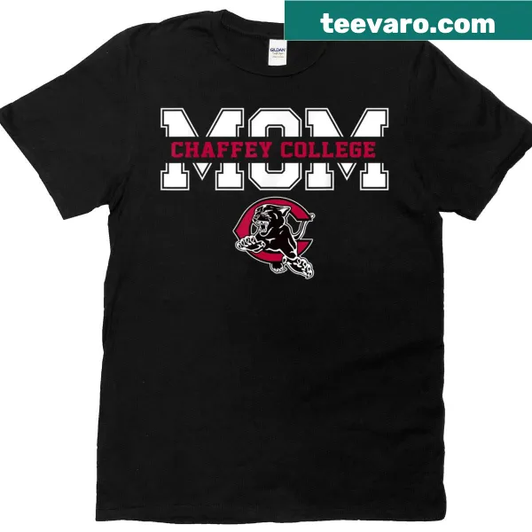 Vintage Chaffey College Mom t-shirt with arch design and distressed text