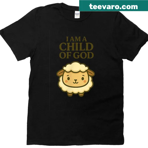 Cute sheep graphic with 'Child of God' text for kids and adults