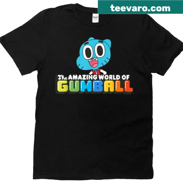 T-shirt featuring playful cartoon show logo design