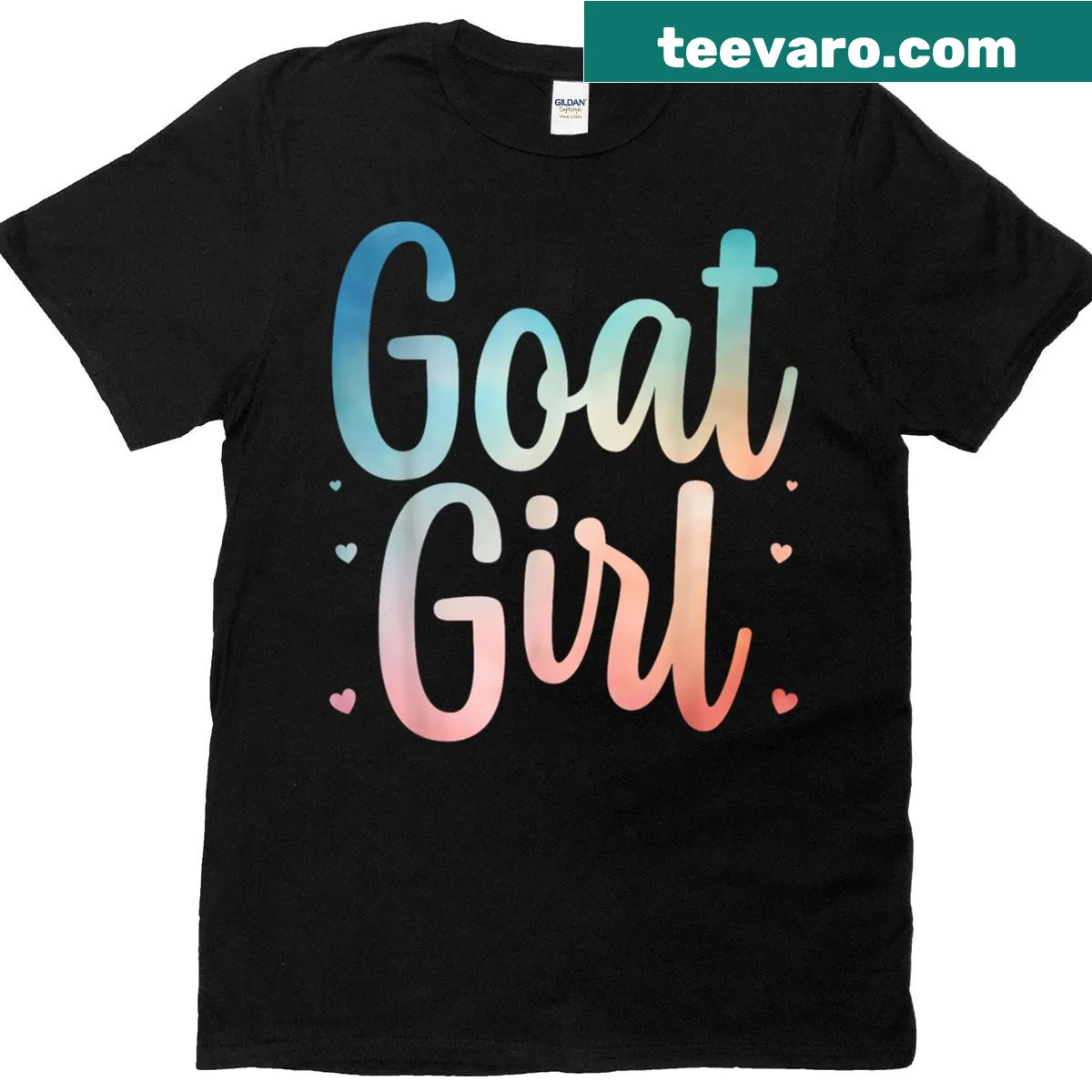 Whimsical goat illustration on a women's T-shirt — on a men's t-shirt