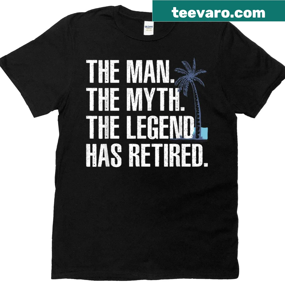 Funny retirement-themed graphic on a T-shirt for grandpas — on a men's t-shirt
