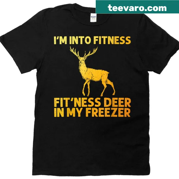 Illustrated T-shirt for deer hunters showcasing wildlife art