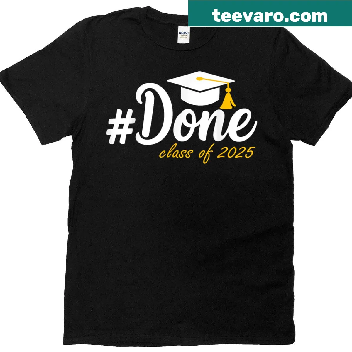 Text design celebrating Class of 2025 graduation — on a men's t-shirt