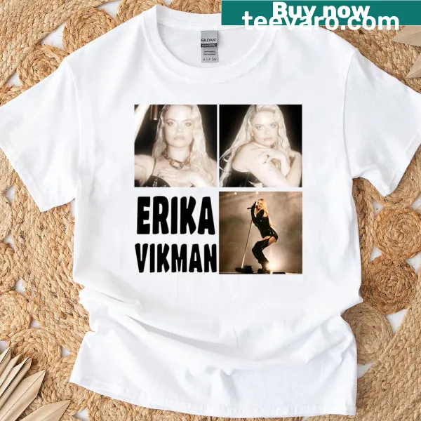 Illustrated Erika Vikman T-shirt featuring playful graphic design