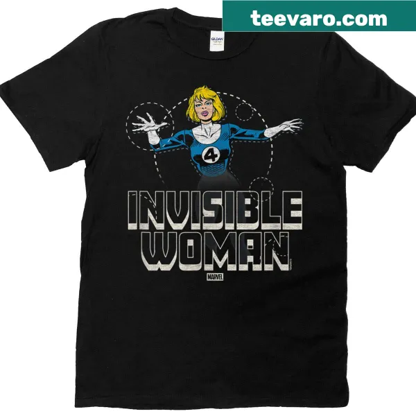 Retro Invisible Woman logo t-shirt from Fantastic Four